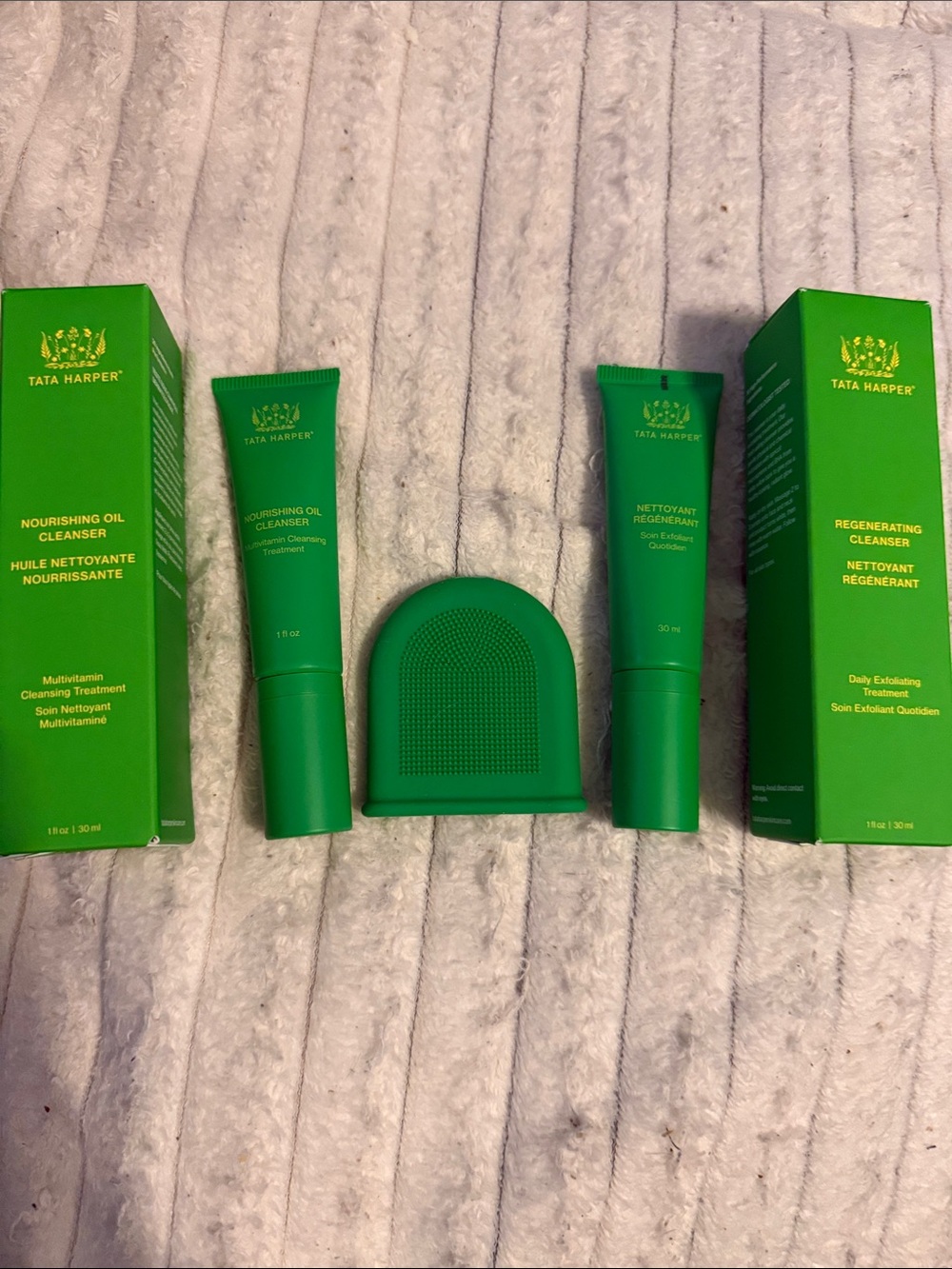 Tata Harper Green Nourishing & Regenerating Cleanser Duo with Brush